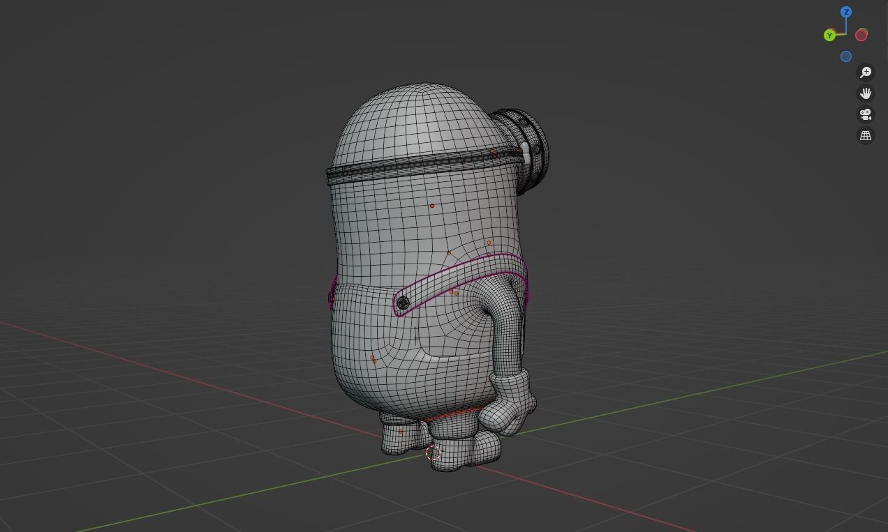 Minion  Low-poly 3D model_21