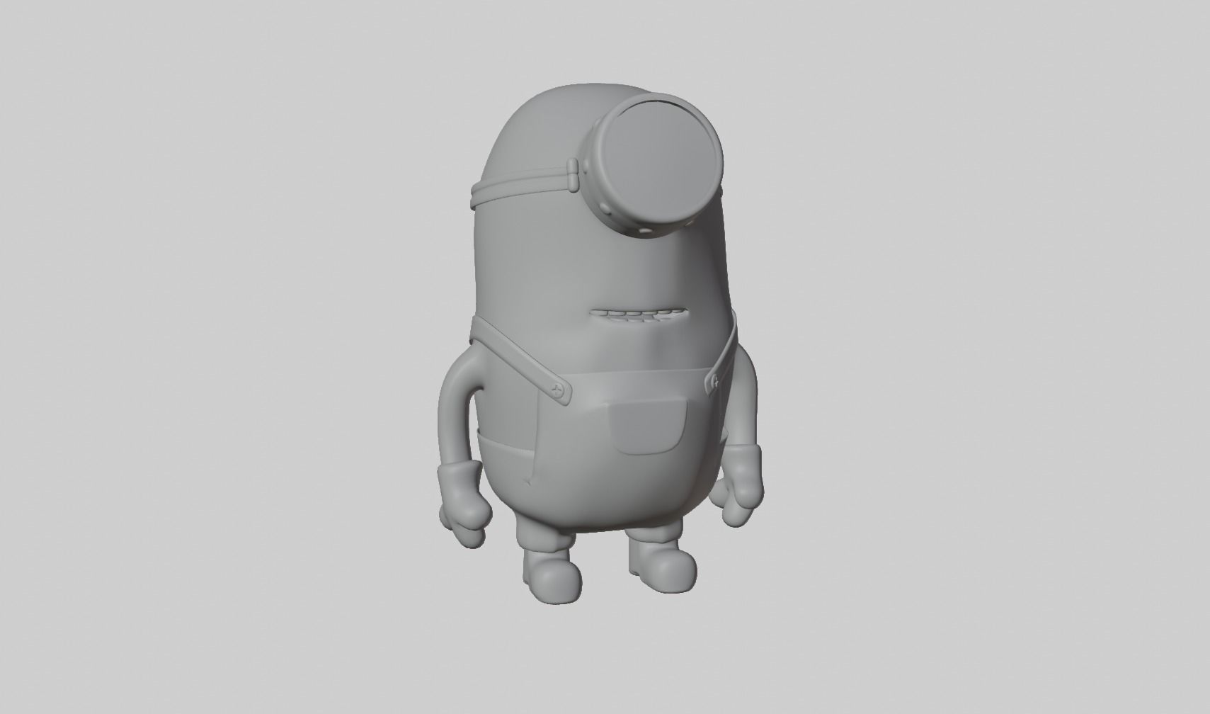 Minion  Low-poly 3D model_9