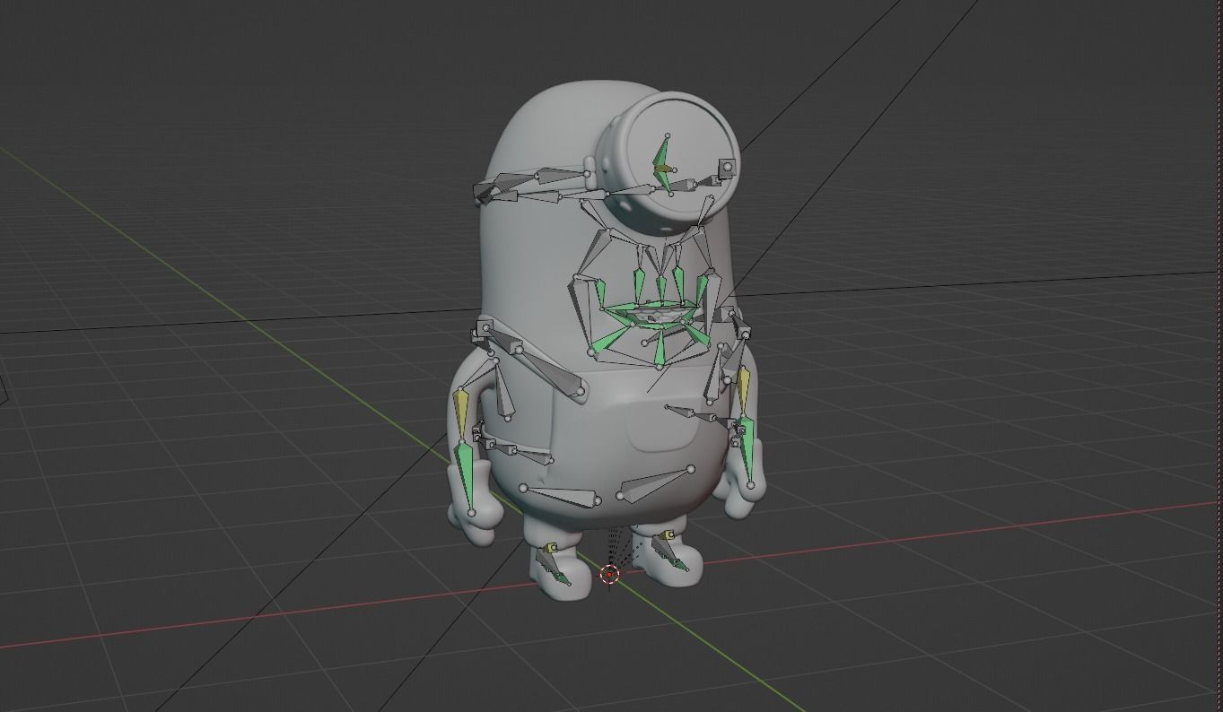 Minion  Low-poly 3D model_17