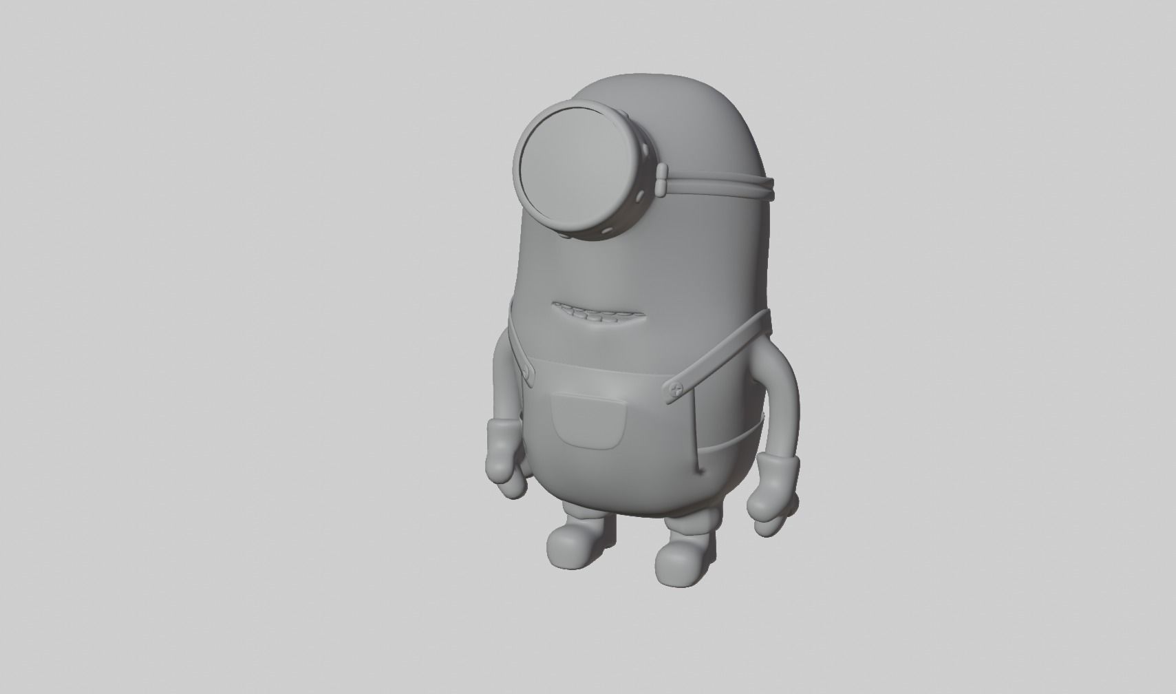 Minion  Low-poly 3D model_10