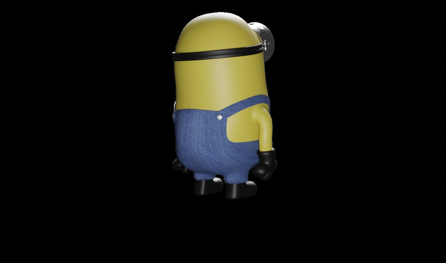Minion  Low-poly 3D model_7
