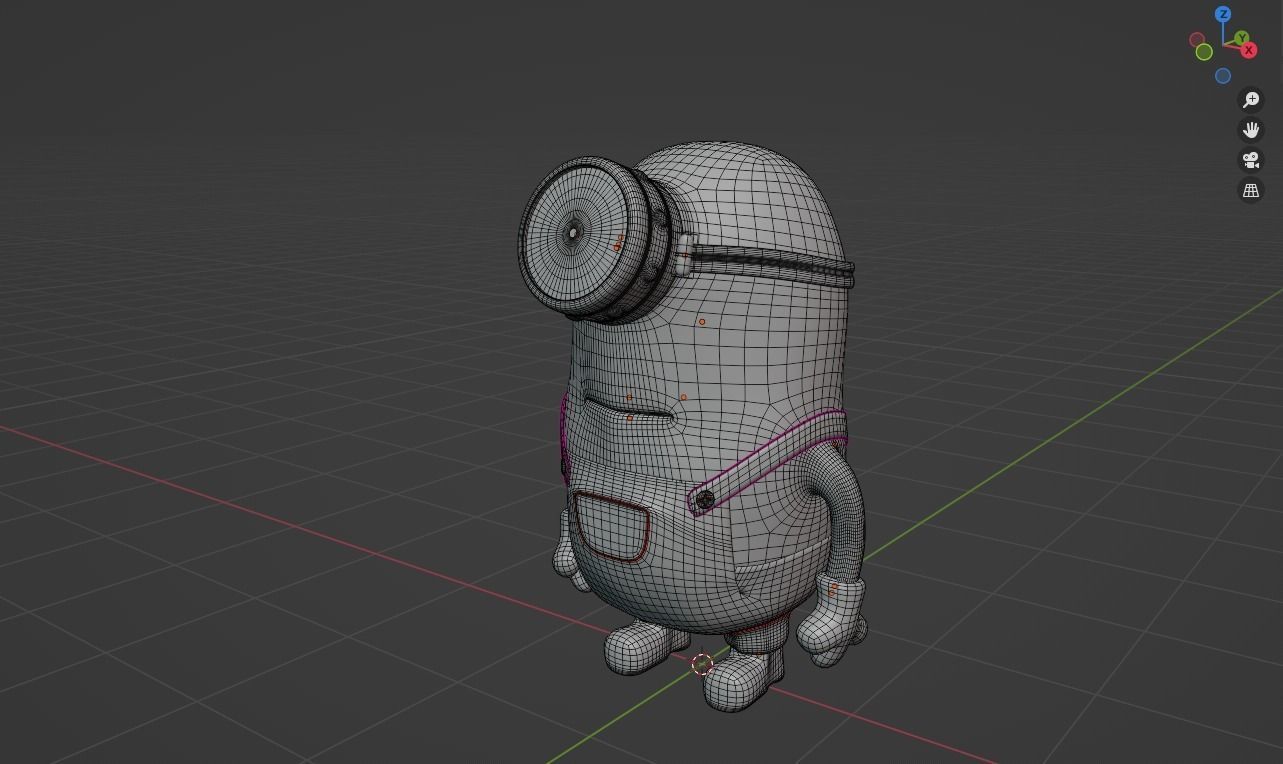 Minion  Low-poly 3D model_19