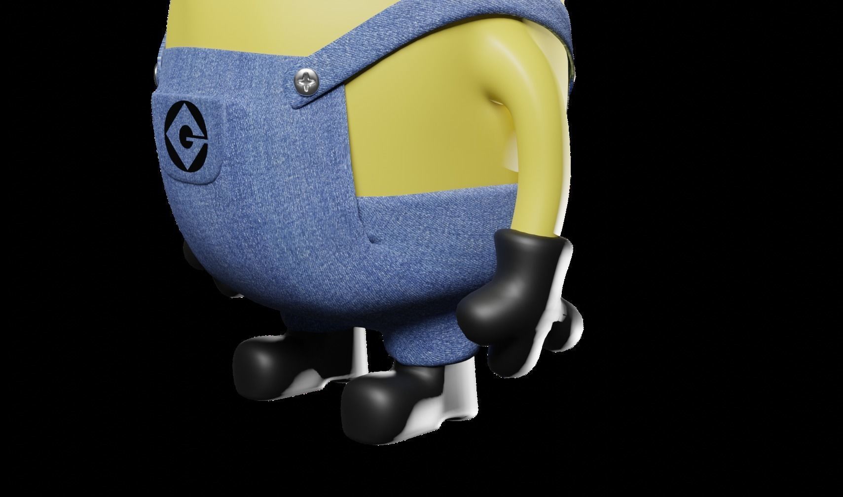 Minion  Low-poly 3D model_2
