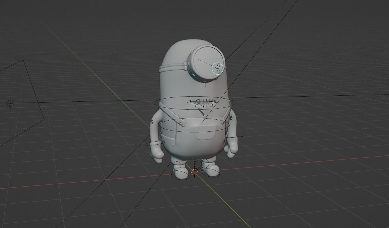 Minion  Low-poly 3D model_12