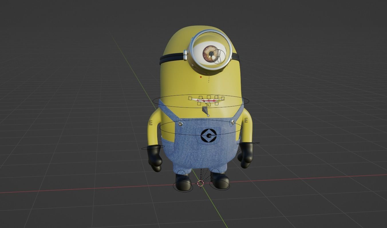 Minion  Low-poly 3D model_11