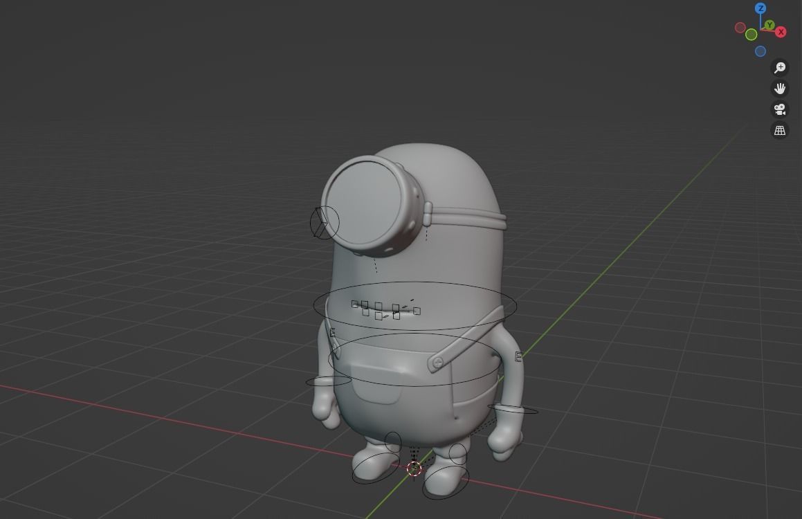 Minion  Low-poly 3D model_14