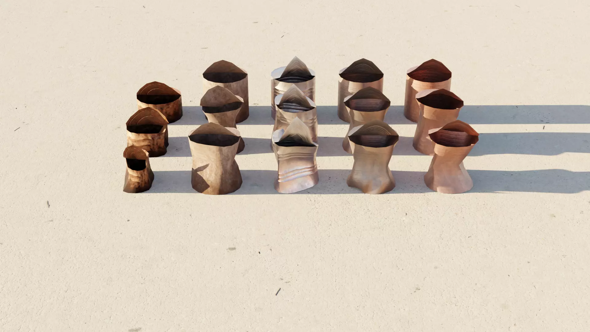 dirty canned food low-poly 3D model_0