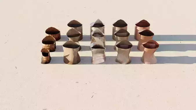 dirty canned food low-poly