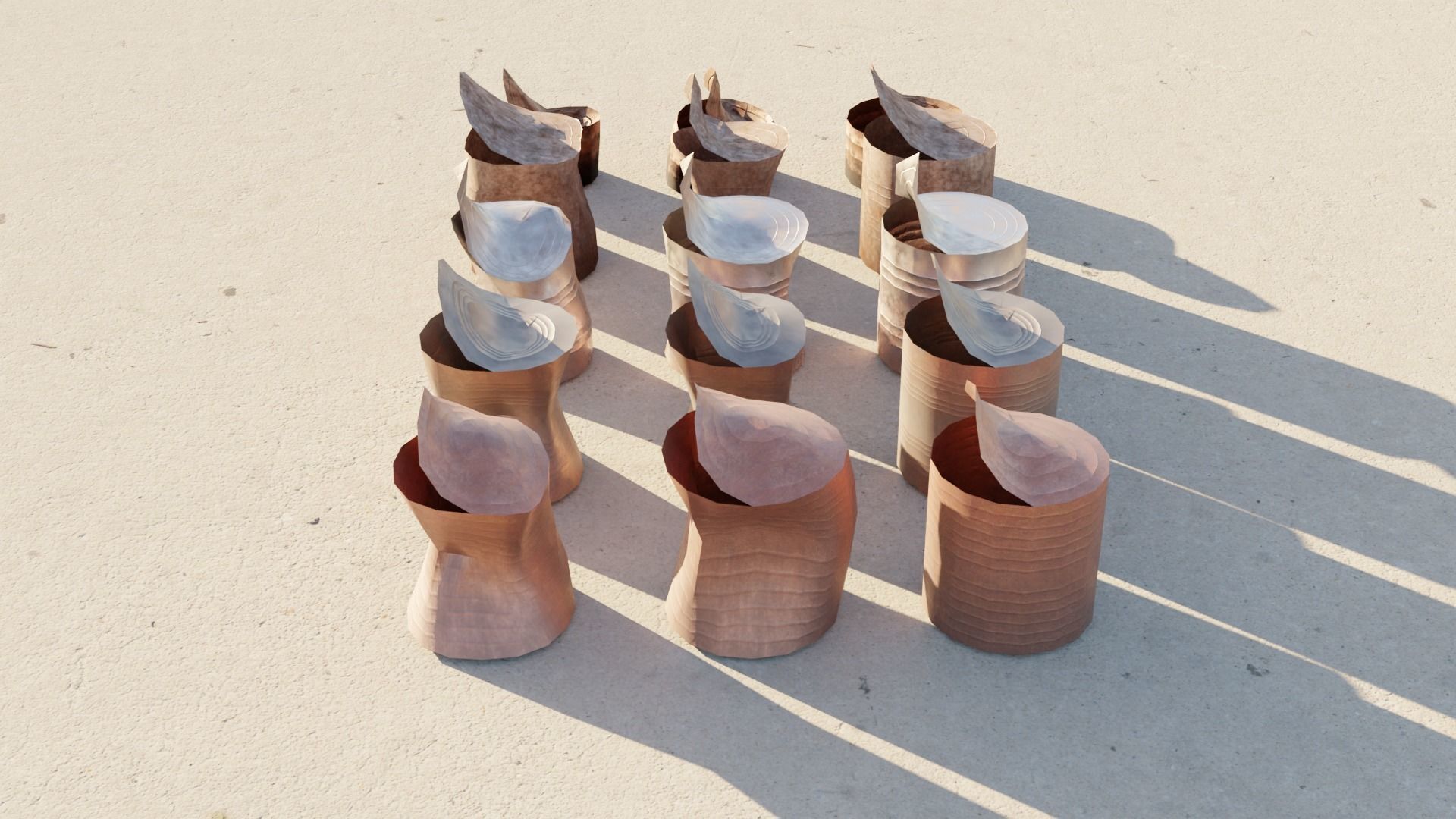 dirty canned food low-poly 3D model_3