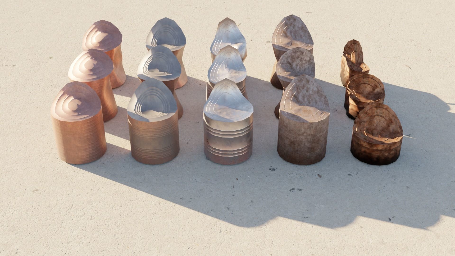 dirty canned food low-poly 3D model_2