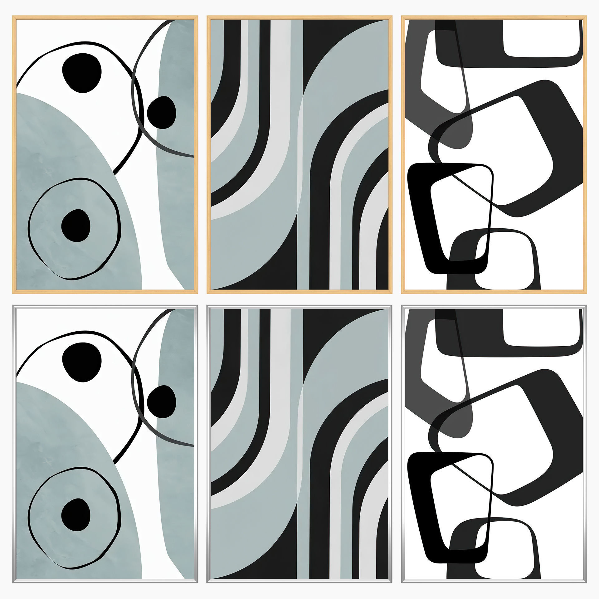 Wall Art Set 4035 3D model_2