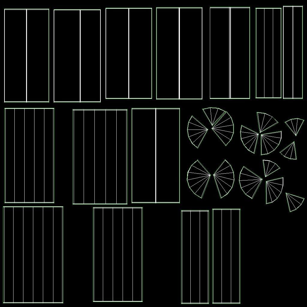 Firewood Log Rack 2 colors Low-poly 3D model_24