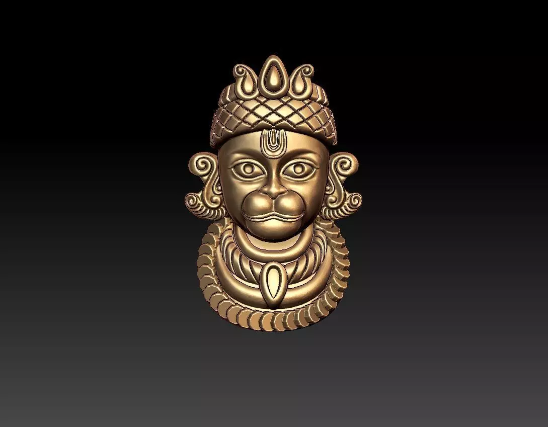 HUNUMAN PENDENT 3D print model_0