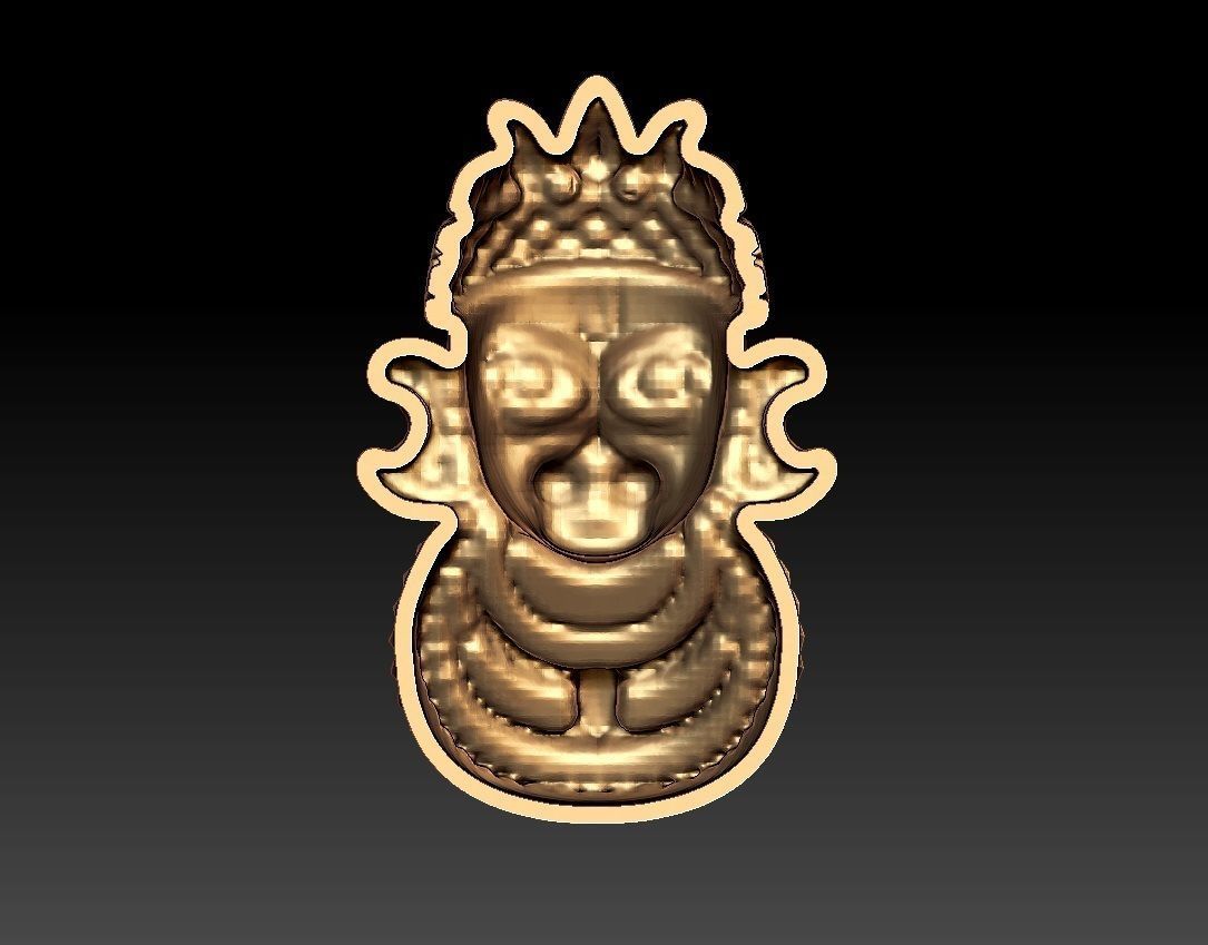 HUNUMAN PENDENT 3D print model_2