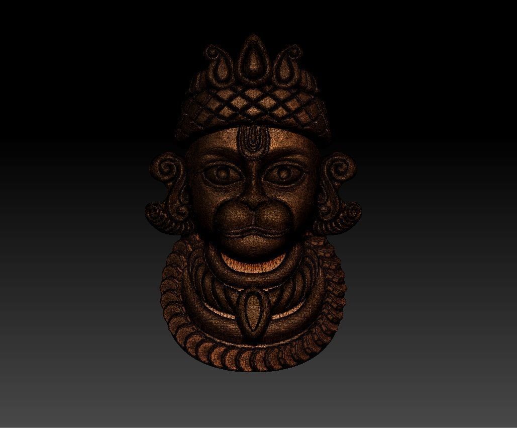 HUNUMAN PENDENT 3D print model_4