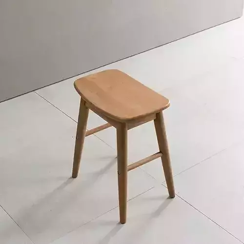 New Cinnamon Wood Stool