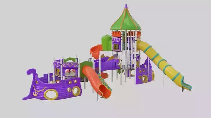 Ship Themed Playground Model - 03