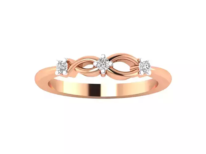 Women Wedding Engagement Ring STL OBJ FBX Renders Details