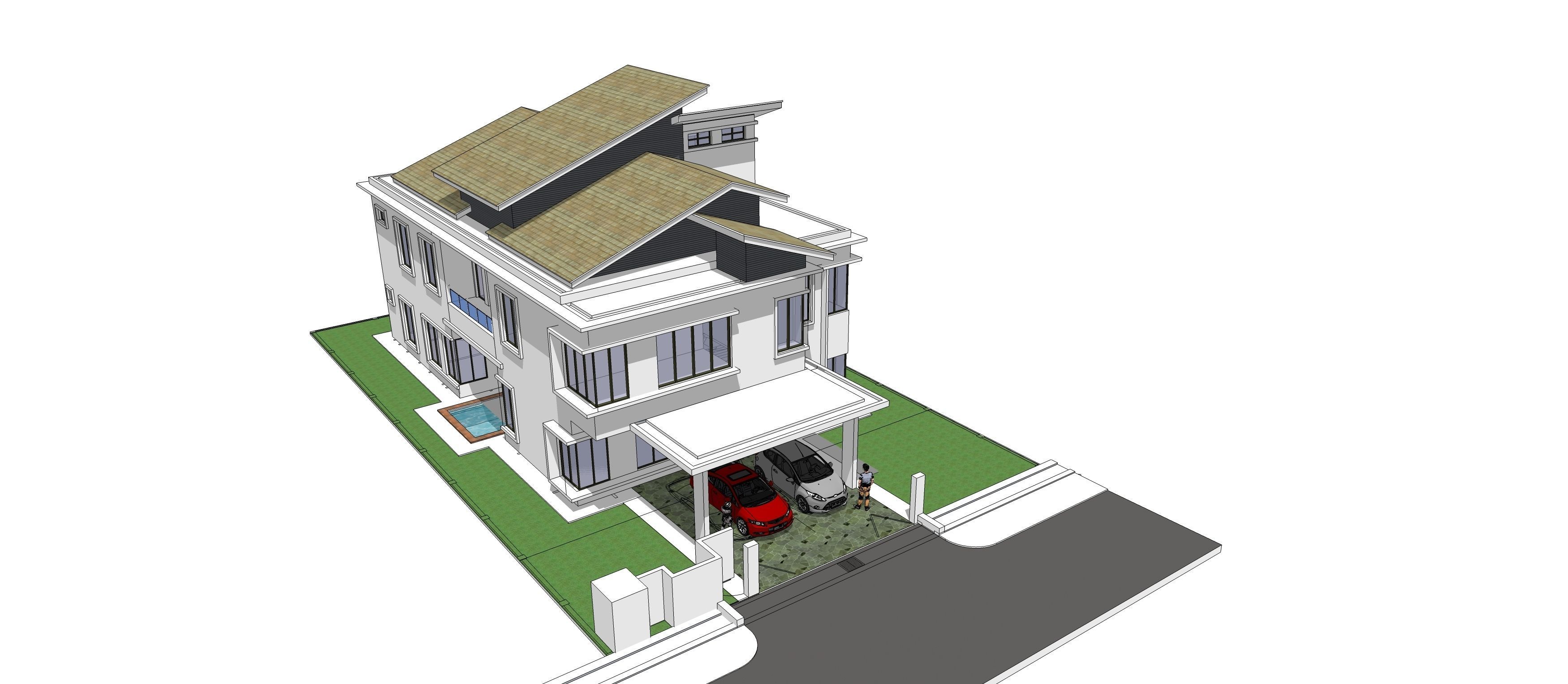 Banglow09 3D model_4