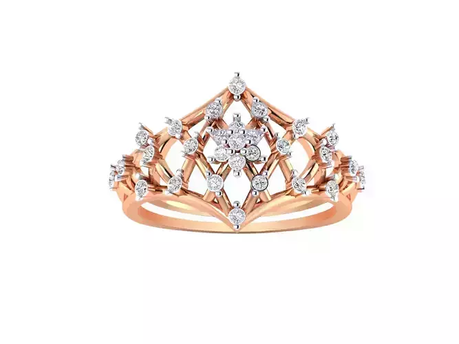 Women Wedding Engagement Ring  STL OBJ FBX Renders Details 3D print model