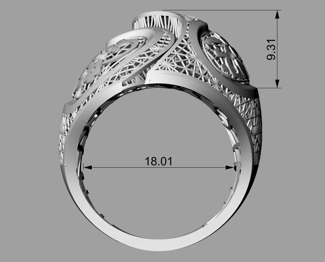 RING COLLECTION-R01 3D print model_3