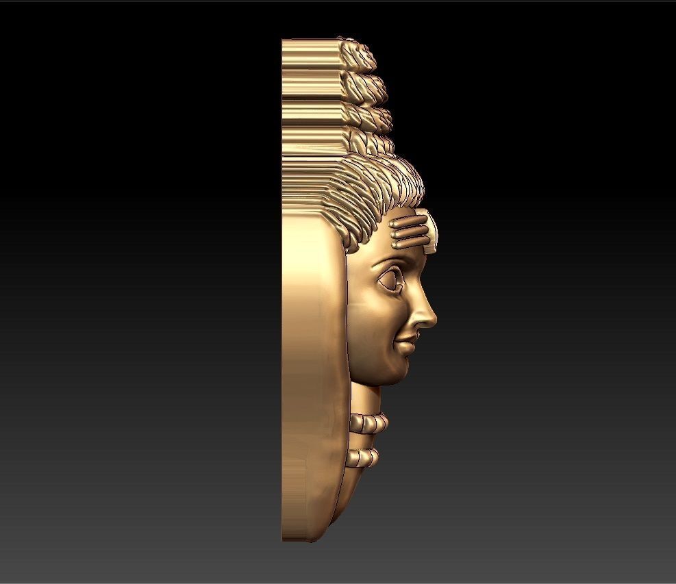 Lord Shiva PENDENT 3D print model_4