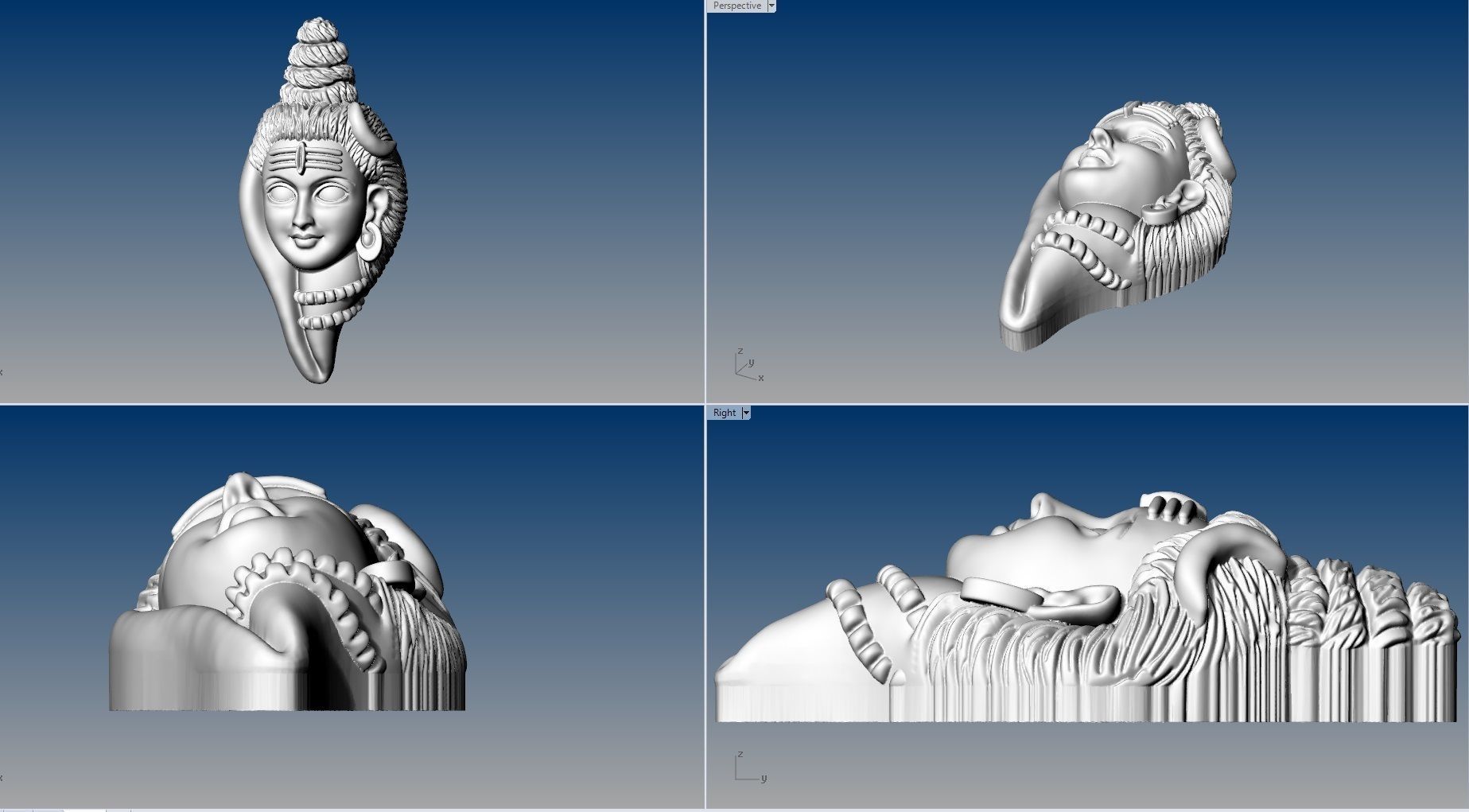 Lord Shiva PENDENT 3D print model_8