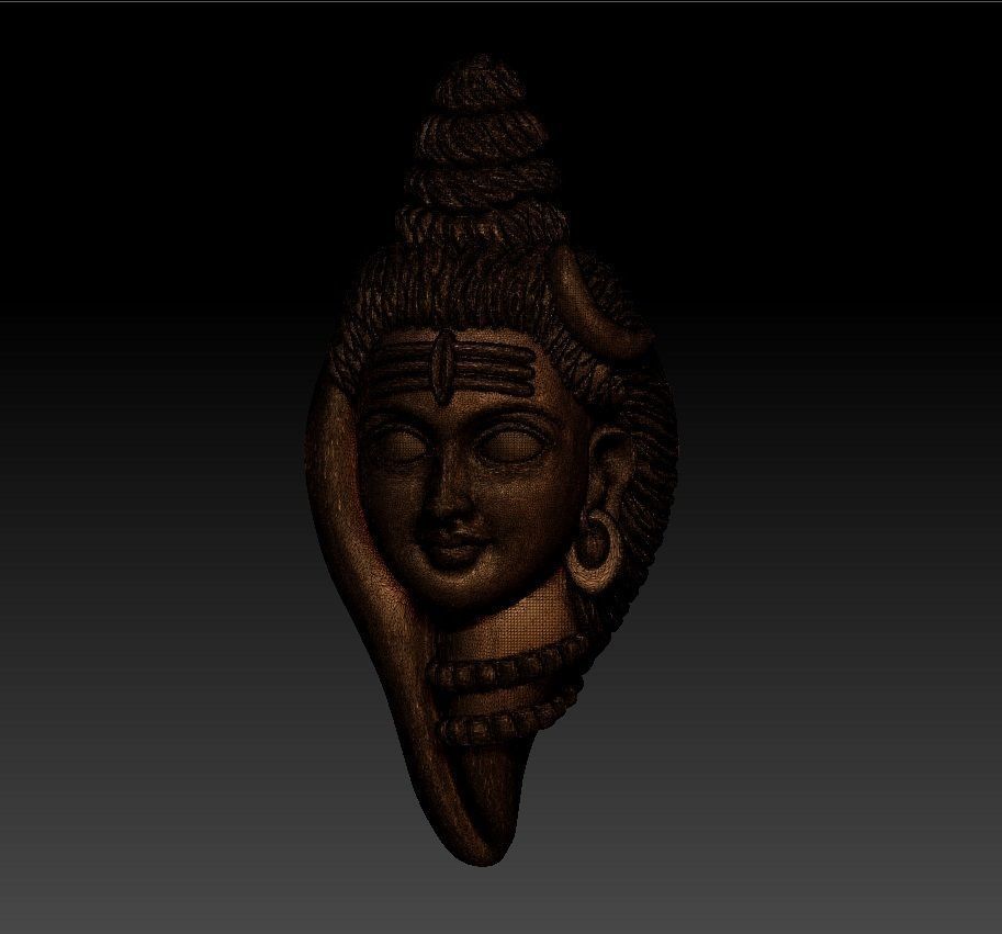 Lord Shiva PENDENT 3D print model_5