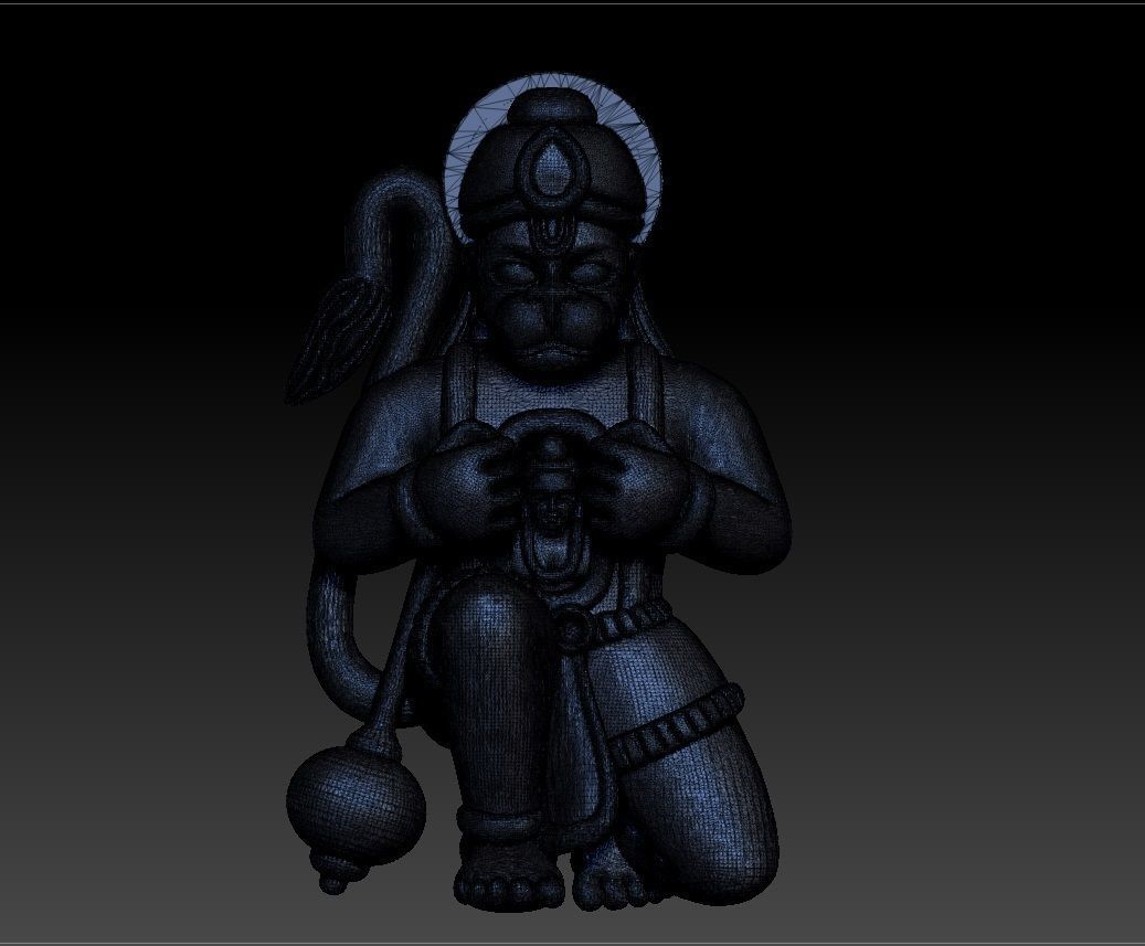 HUNUMAN PENDENT 3D print model_5