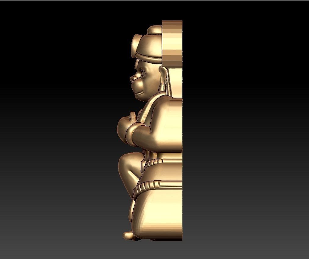 HUNUMAN PENDENT 3D print model_2