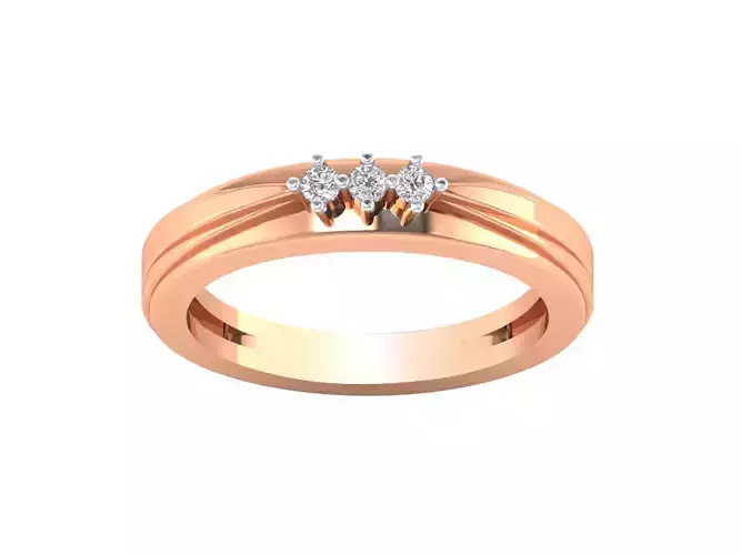 Women Band Ring STL OBJ FBX Renders Details