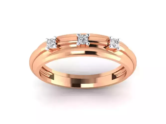 Women Band Ring STL OBJ FBX Renders Details 3D print model