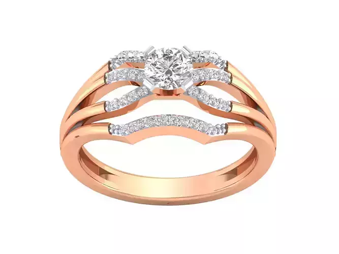 Women Wedding Engagement Ring 3dm STL OBJ FBX Renders Details 3D print model