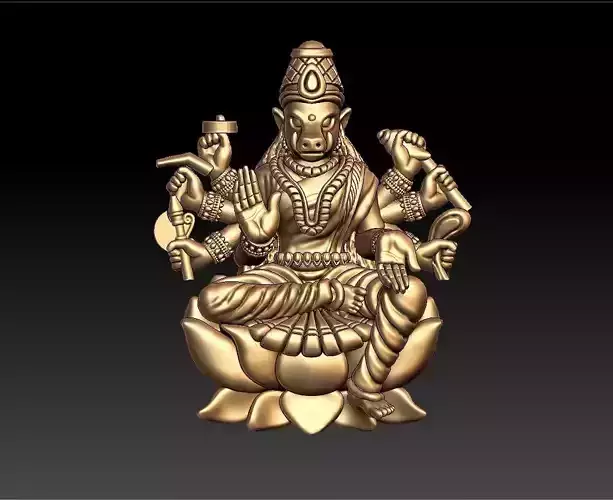 VARAHA AVATAR PENDENT 3D print model