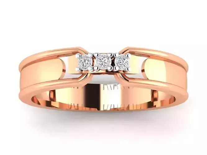 Women Band Ring STL OBJ FBX Renders Details