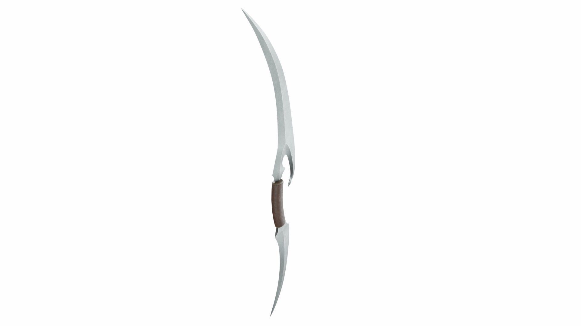 Double sword 3 Low-poly 3D model_3
