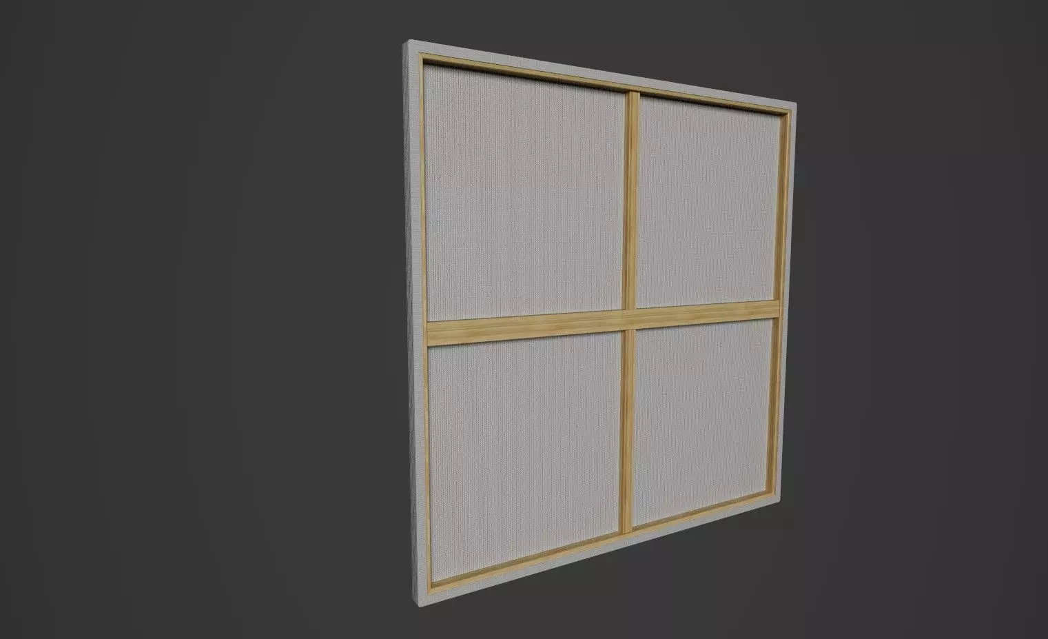 Canvas Low-poly 3D model_0