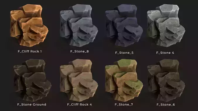 Stylized Stone Substance Smart Material Vol- 1