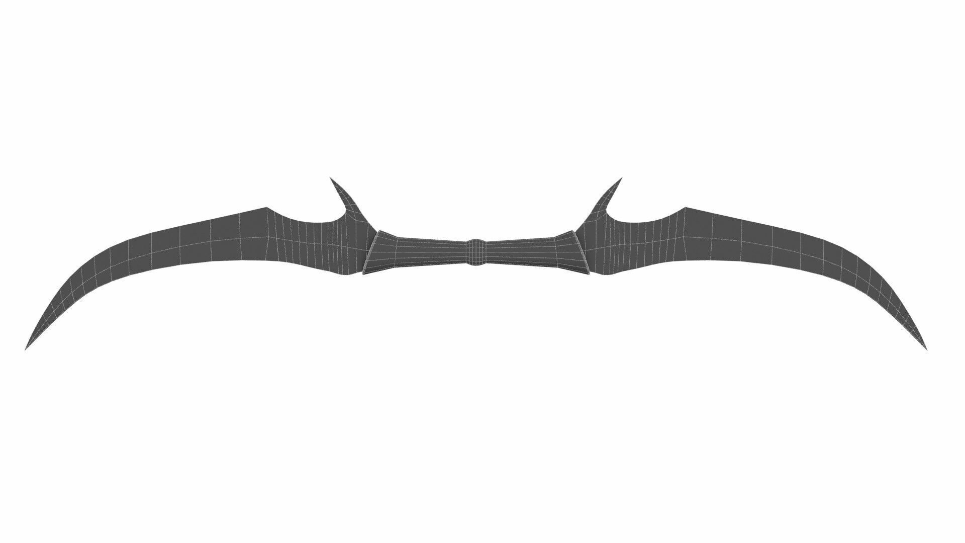 Double sword 7 Low-poly 3D model_6