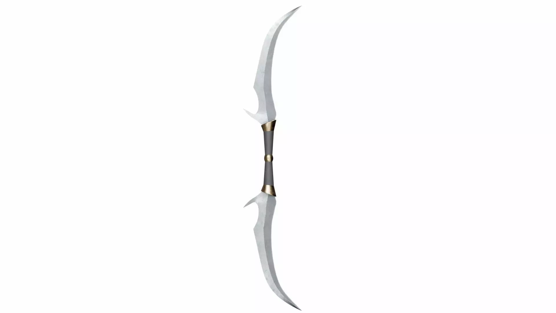 Double sword 7 Low-poly 3D model_0
