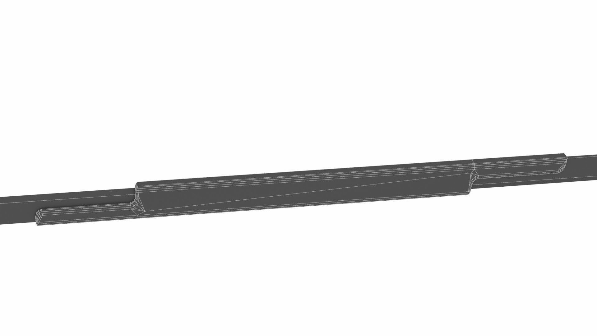 Double sword 10 Low-poly 3D model_7