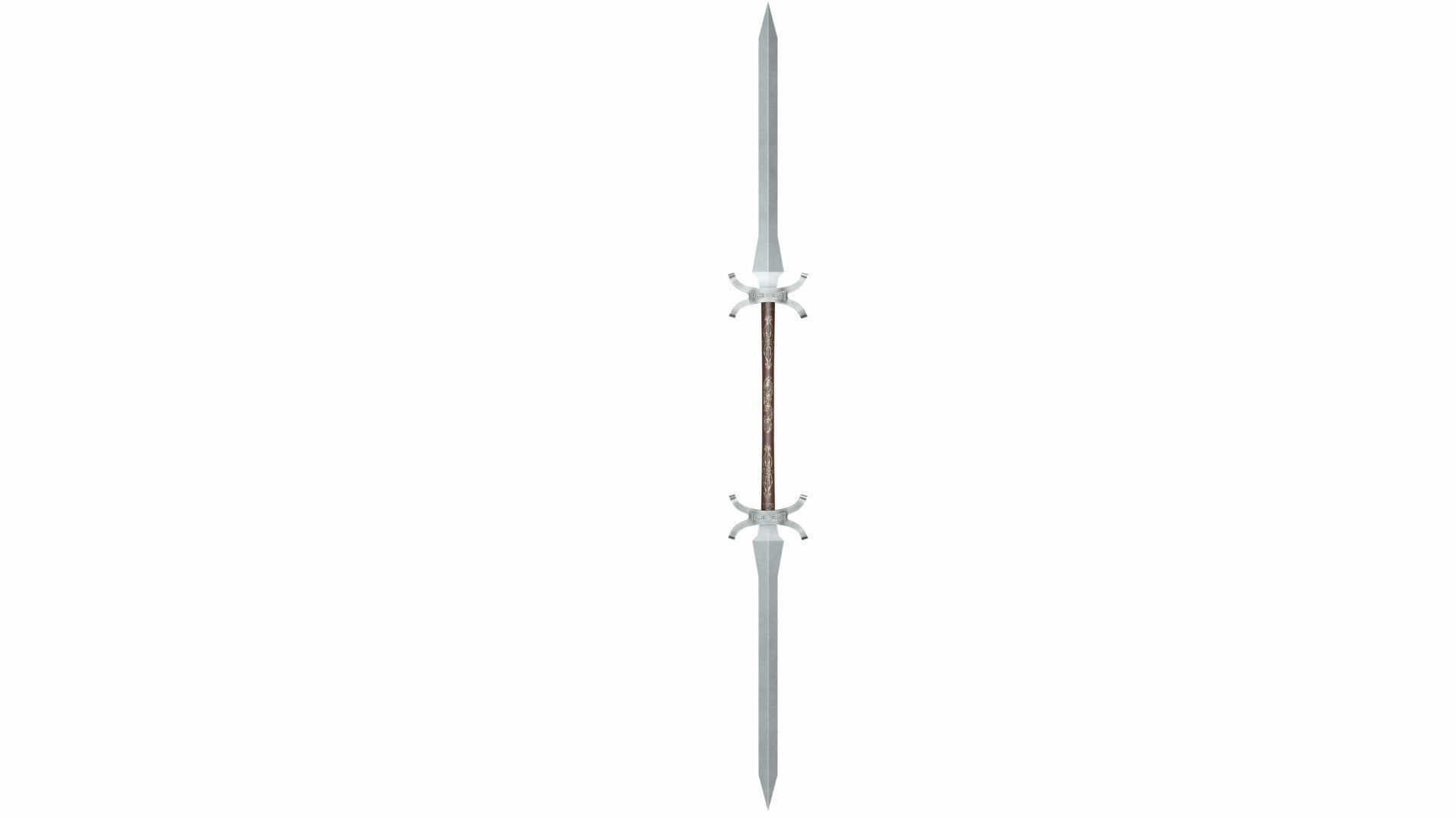 Double sword collection 3D model_1