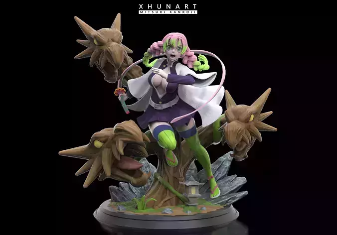 Mitsuri Kanroji -  Demon slayer STL 3D print model