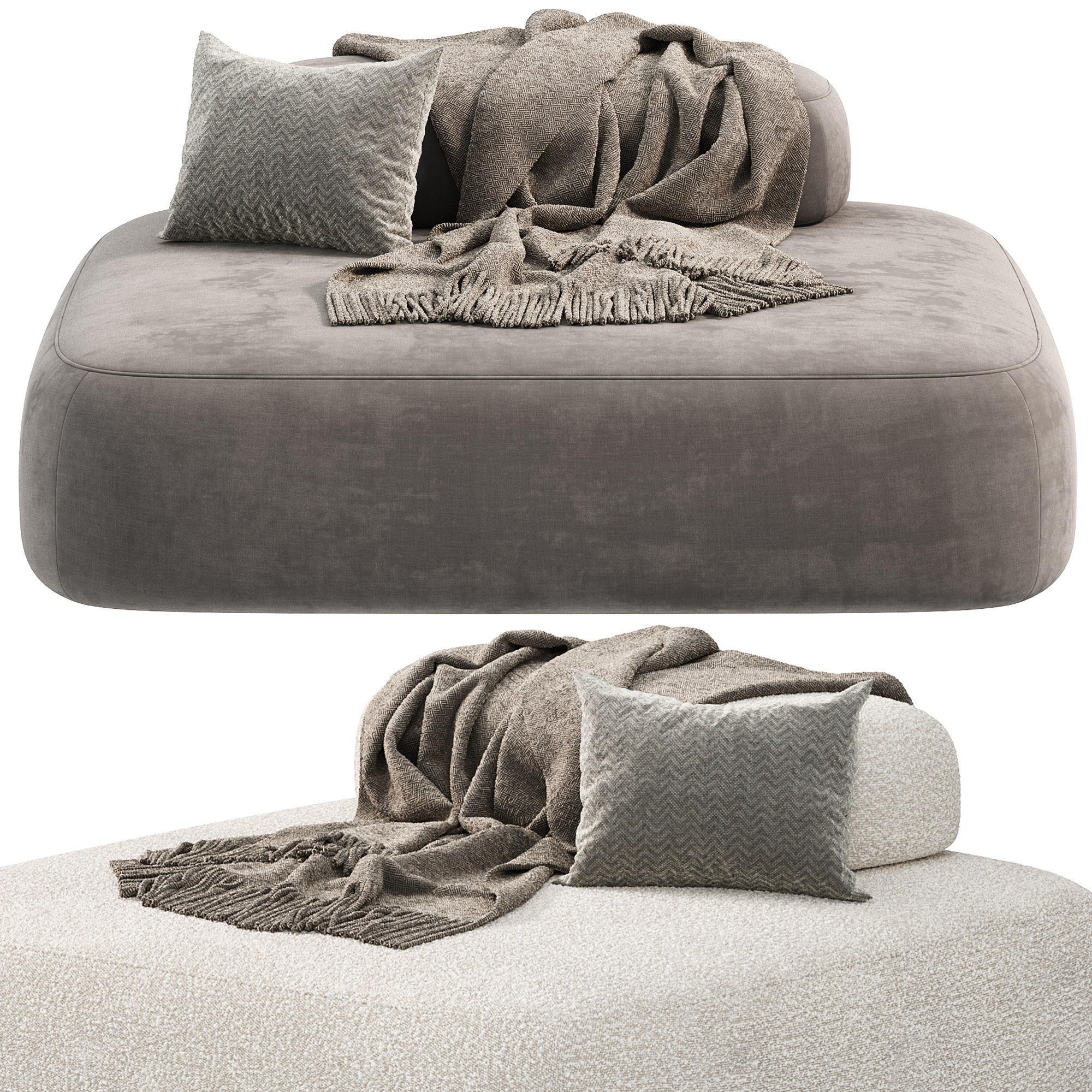 Bubble Rock Sofa 3D model_1