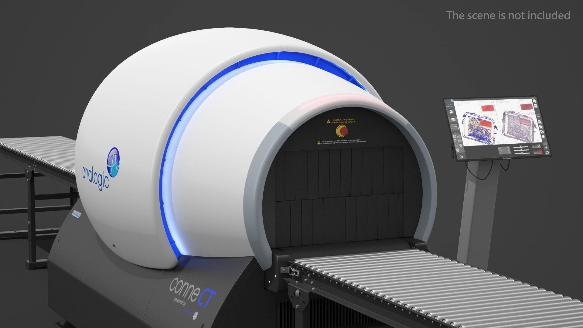Analogic ConneCT Baggage Scanner with Monitor 3D model_4