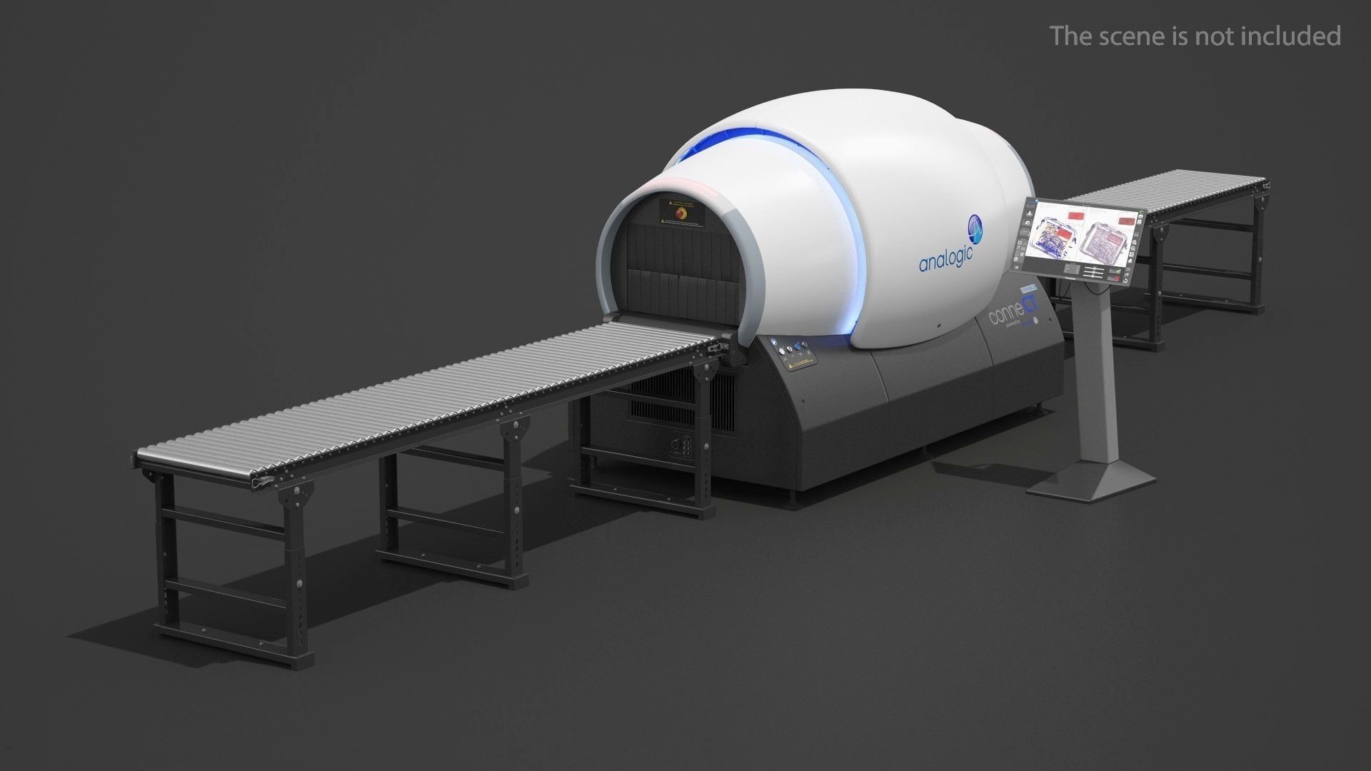 Analogic ConneCT Baggage Scanner with Monitor 3D model_2