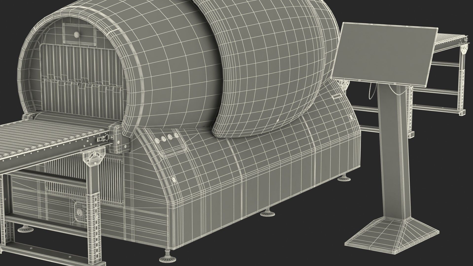Analogic ConneCT Baggage Scanner with Monitor 3D model_34