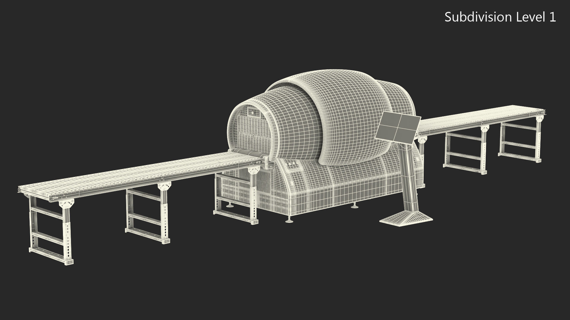 Analogic ConneCT Baggage Scanner with Monitor 3D model_22