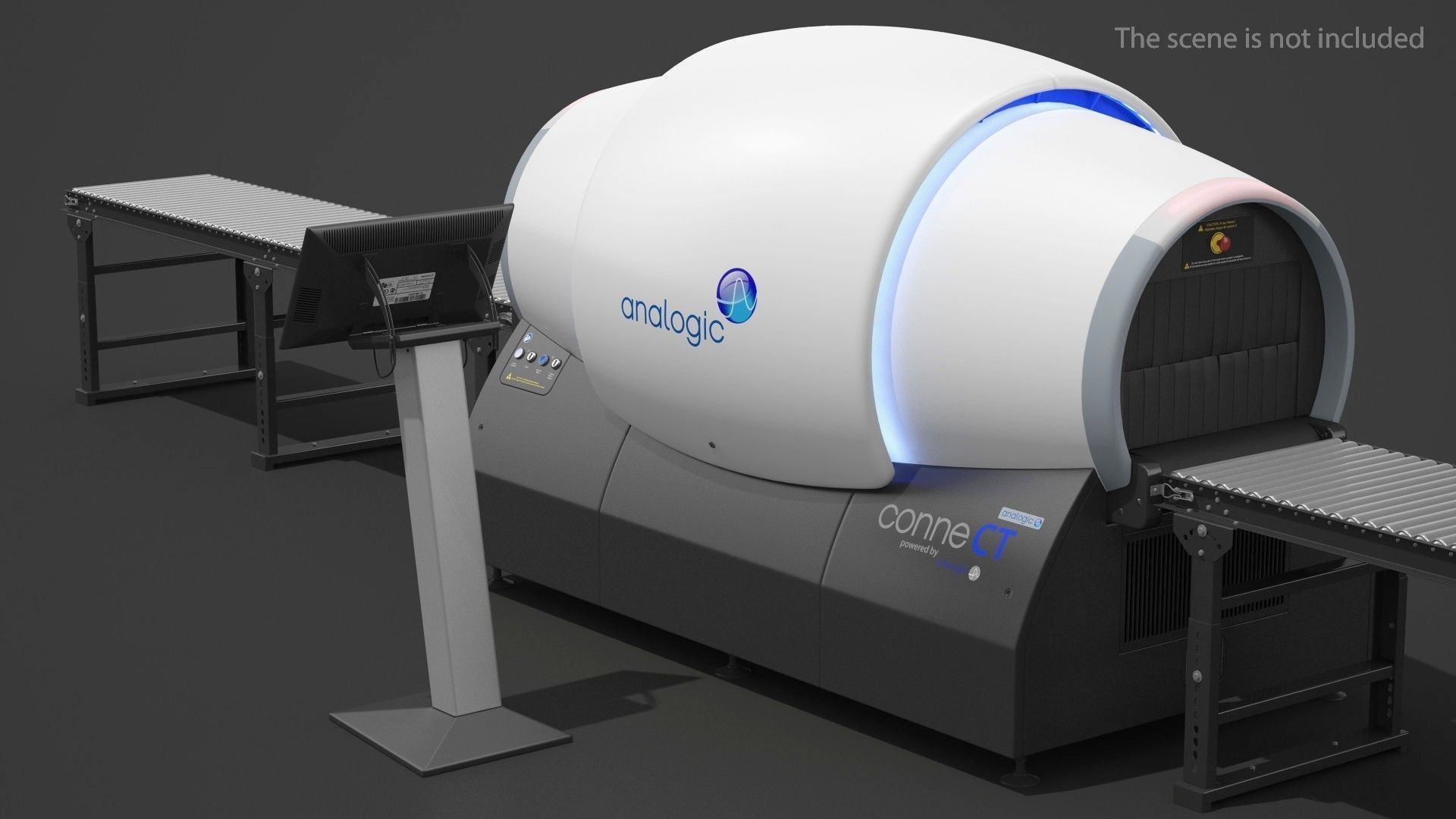 Analogic ConneCT Baggage Scanner with Monitor 3D model_3