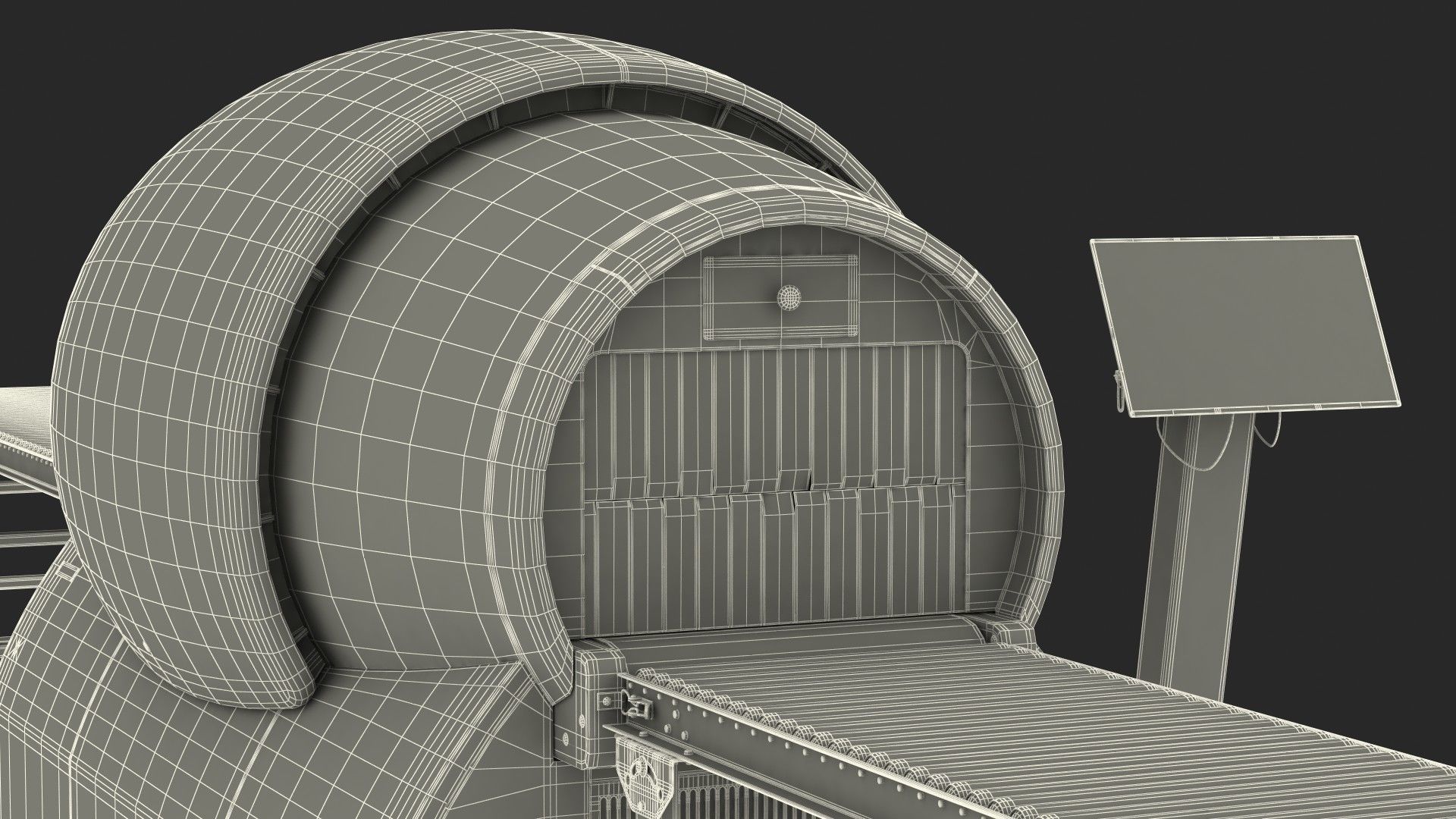 Analogic ConneCT Baggage Scanner with Monitor 3D model_41